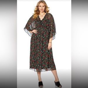 Curations NWT  Floral Maxi with slip dress